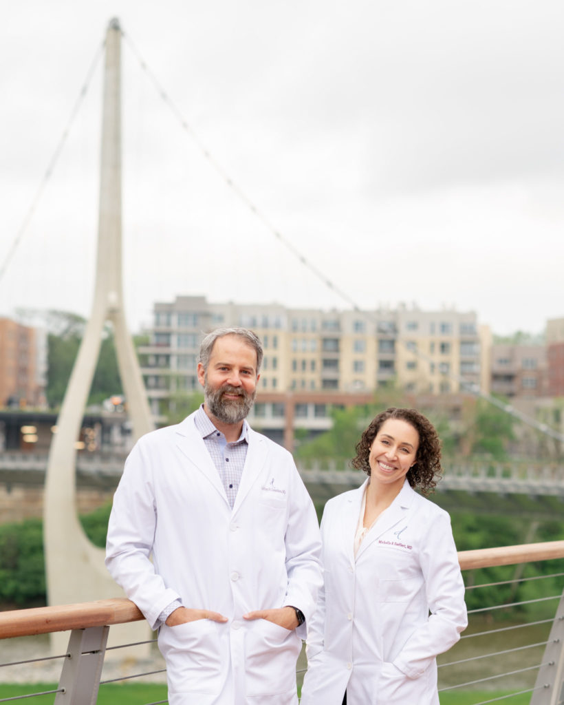 Dr. Donaldson and Dr. Sieffert in Bridge Park, Dublin, OH