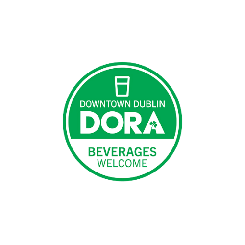 Downtown Dublin Ohio DORA Transparent Logo