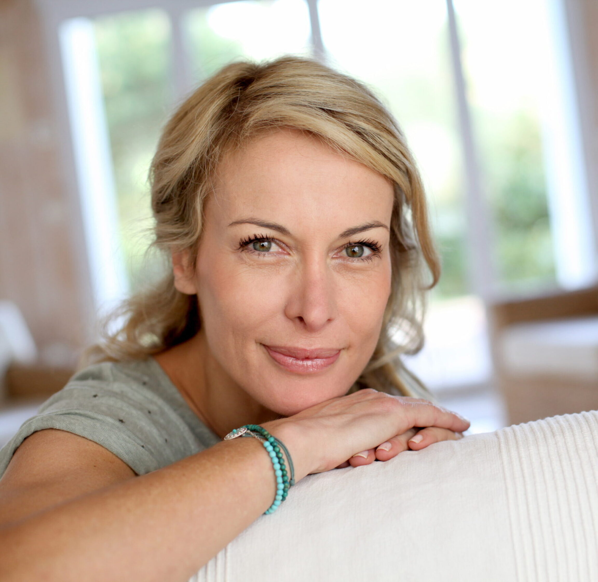 Happy patient living in Dublin, Ohio after face rejuvenation surgery