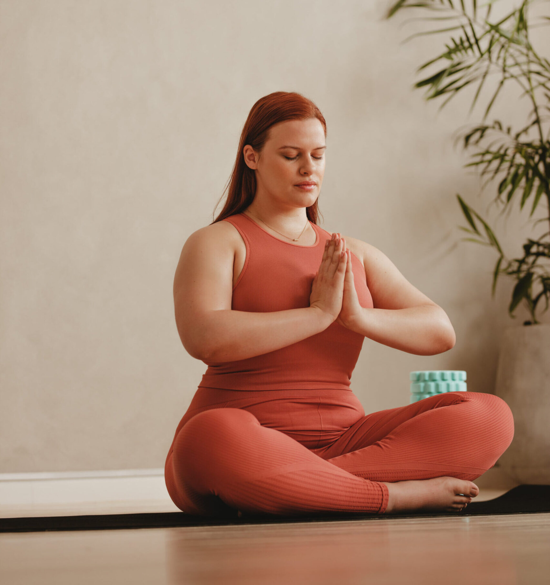 A Donaldson patient practicing Yoga as part of her functional medicine plan