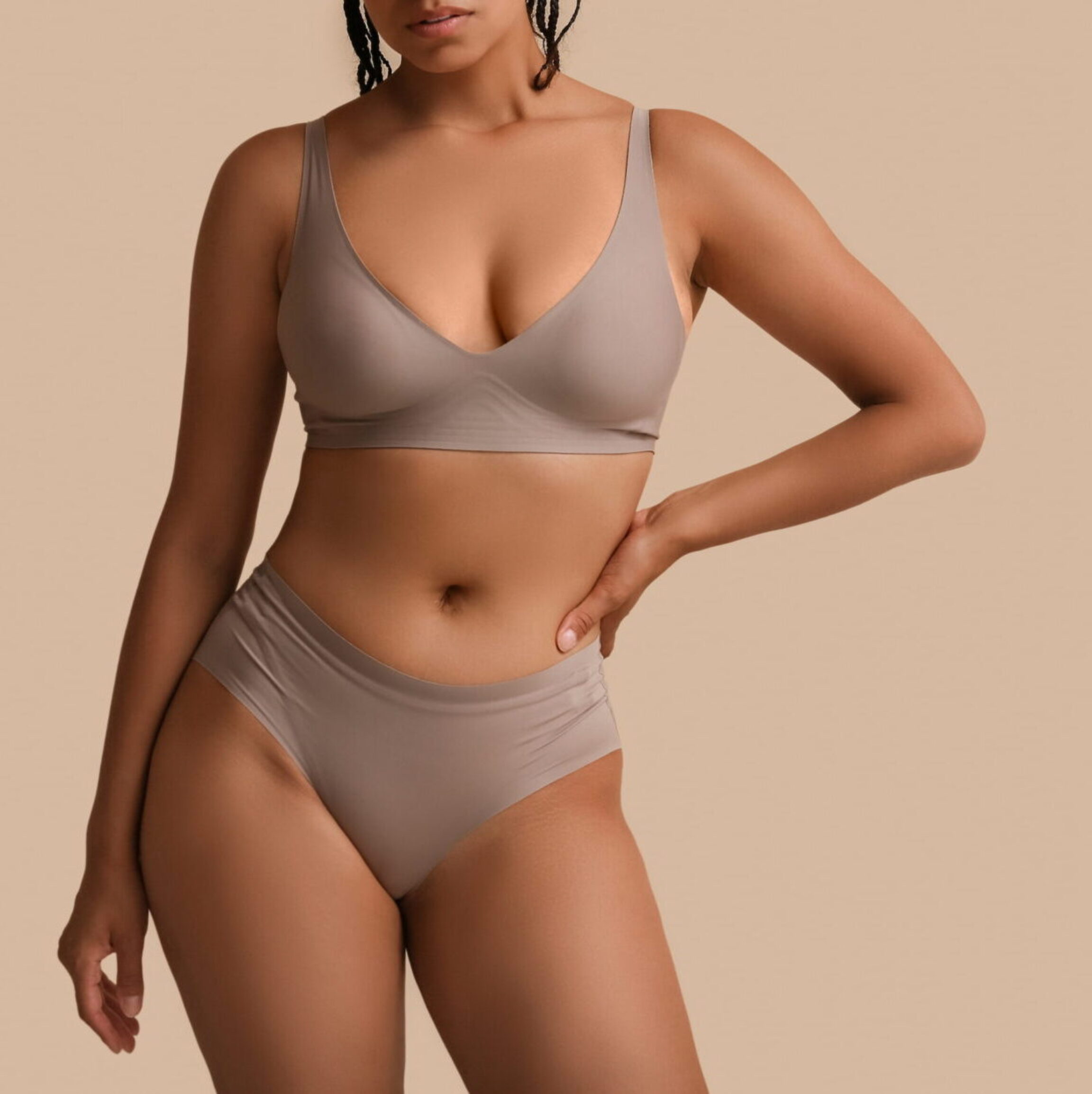 A breast augmentation in Columbus Ohio showcasing her balanced results