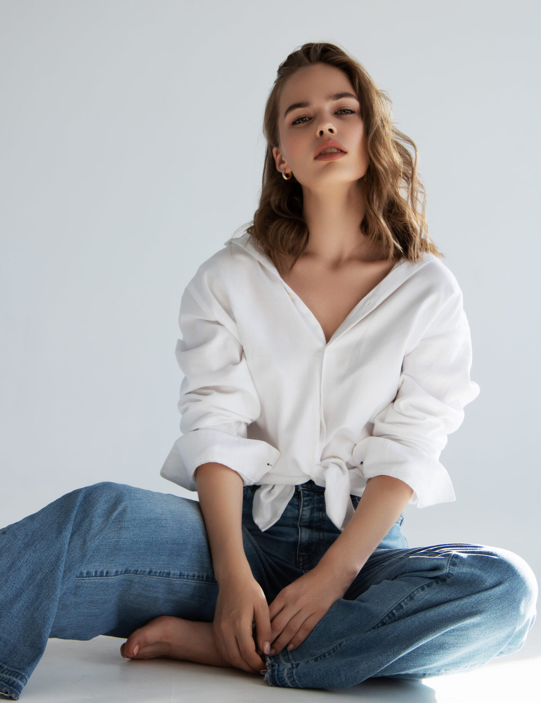 Nonsurgical patient with apparent body contours